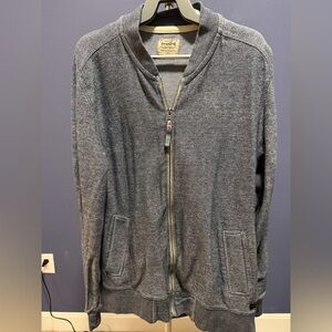 Jack & Jones Men's Blue Zip-Up Sweater